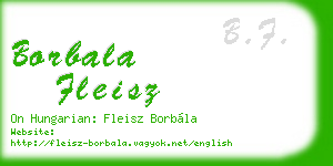 borbala fleisz business card